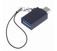 PremiumCord Kur31-18 Adaptateur USB-C vers USB 3.0 OTG USB 3.1 Type C mâle USB 3.0 Type A Femelle Noir avec œillet de Suspension