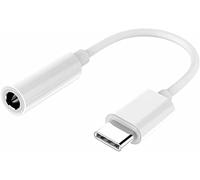 PremiumCord Adaptateur USB-C sur StereoJack 3,5 mm avec DAC Chip, Adaptateur d'Écouteur AUX, Plug de USB 3.2 Type C sur la Prise Jack, Compatible avec Tous Les Appareils Android et iOS, Blanc, 10 cm