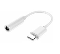 PremiumCord Adaptateur USB-C vers Stereojack 3,5 mm, Adaptateur Casque, USB 3.2 Type C Mâle vers Prise Jack, Audio Aux, Compatible Avec Tous Les Appareils Android Et Ios, Blanc, 10 Cm