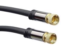 PremiumCord Antenne satellite HQ Câble F mâle - F mâle (135 dB) 4x blindé 1,5m