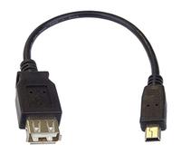 PremiumCord Câble Adaptateur USB A/Femelle - Mini 5 Broches USB/mâle 20 cm OTG