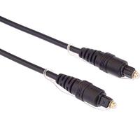 PremiumCord Câble Audio Optique Toslink 1,5 m, Toslink Mâle vers Mâle, Câble Numérique Pour Système Stéréo Hifi Sounbar Tv, HQ Audio, Plaqué Or, Couleur Noir