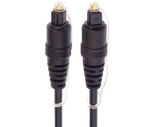 PremiumCord Câble Audio Optique Toslink 3m, Toslink Mâle À Mâle, Câble Numérique Pour Système Stéréo Hifi Sounbar Tv, HQ Audio, Plaqué Or, Couleur Noir