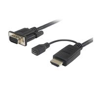 PremiumCord Câble convertisseur HDMI vers VGA avec Alimentation USB 2 m
