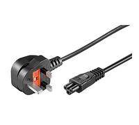 PremiumCord Câble d'alimentation, 230 V, 2 m, avec prise britannique vers prise C5, IEC 320, pour PC, 3 broches, couleur : noir
