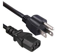 PremiumCord Câble d'alimentation 230V 2m, Câble d'alimentation Américain pour C13, Prise IEC 320, IEC de Fourniture PC à 3 Broches C13, Couleur Noire