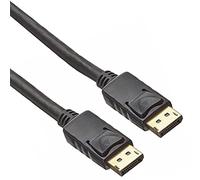 PremiumCord Câble de Connexion 4K DisplayPort 1.2 M/M 0,5 m, Câble DisplayPort vers DisplayPort, 18Gbps, Vidéo 4K@60Hz 2160P, Full HD 1080P, Hdcp, Connecteurs Plaqués Or, Noir