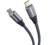 PremiumCord Câble de Connexion USB-C 3.2 Gen 1, Câble de Données SuperSpeed Jusqu'à 5 Gbit/s, Câble de Charge Jusqu'à 2A, USB 3.2 Génération 1 Type C, Couleur Noire, Longueur 0,5 m
