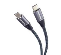 PremiumCord Câble de Connexion USB-C 3.2 Gen 2x2, Câble de Données SuperSpeed Jusqu'à 20 Gbit/s, Câble de Charge Jusqu'à 5A, USB 3.2 Génération 2x2 de Type C, Couleur Noire, Longueur 2 m