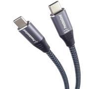 PremiumCord Câble de Connexion USB-C, Câble de Charge Jusqu'à 5A/100W, Câble de Données Jusqu'à 480 Mbit/s, Prise USB de Type C, Couleur Noire, Longueur 2 m
