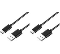 PremiumCord Câble de Connexion USB-C vers USB 2.0 1 m, Charge Rapide jusqu'à 3A, câble de Charge et câble de données, USB 3.1 Type C mâle vers USB 2.0 Type A mâle, Couleur Noir, Longueur 1 m