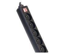 Premiumcord Câble De Rallonge Électrique 230v 5m 5 Prises + Interrupteur, Noir, Avec Extension Socket, Câbles Réseau, Câbles, Adaptateurs, Commutateurs