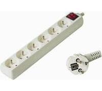 PremiumCord Câble d'extension 230V 5m 6 prises + interrupteur