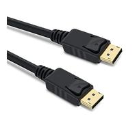 PremiumCord Câble 8K DisplayPort 1.4 M/M 1,5 m, DisplayPort vers DisplayPort, 32,4Gbps, Vidéo 8K@30Hz, 5K@60Hz, 4K@120Hz 2160P, Hdcp 2.2, Connecteurs Plaqués Or, Noir