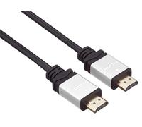 PremiumCord Câble HDMI Haut Débit 4K M/M, 10,2 Gbit/s avec Ethernet, Compatible Vidéo 4K@30 Hz, Full HD 1080p, Deep Color, 3D, Arc, HDR, Dolby TrueHD, Connecteurs Plaqués Or, Noir/Argent, 7 m