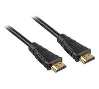 PremiumCord Câble HDMI Haut Débit 4K M/M, 10,2 Gbit/s Avec Ethernet, Compatible Vidéo 4K@30 Hz, Full HD 1080p, Deep Color, 3D, ARC, HDR, Dolby TrueHD, Connecteurs Plaqués Or, Noir, 0,5 m