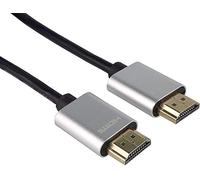 PremiumCord 4K Câble HDMI Haute Vitesse M/M 10.2Gbps avec Ethernet, Compatible avec Vidéo 4K@30Hz 2160p, Full HD 1080p, 3X Blindé, Deep Color, 3D, Arc, HDR, Connecteurs plaqués Or, Mince, 1 m