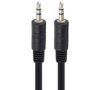 PremiumCord Câble Jack 10m, Jack Plug 3,5 mm, Fiche StereoJack Mâle vers Mâle, Câble de Connexion Audio AUX, pour Les Téléphones à Cellules TV MP3 Hi-FI, Blindé, Couleur Noire