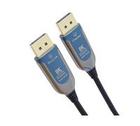 PremiumCord Câble Optique 8K DisplayPort 1.4 M/M 30m, Mâle vers Mâle, 32,4Gbps, Vidéo 8K@60Hz, 5K@60Hz, 4K@60Hz 2160p, Connecteurs Plaqués Or, Bleu/Noir