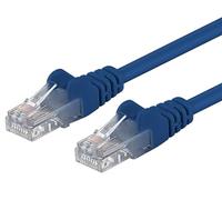 PremiumCord Câble Patch, CAT5e, UTP, Ethernet, LAN, Rapide, Flexible et Durable, RJ45, 1Gbit/s, AWG 26/7, Câble en Cuivre 100% CU, Bleu, 5m