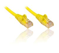 PremiumCord Câble Patch, CAT5e, UTP, Ethernet, LAN, Rapide, Flexible et Durable RJ45 1Gbit/s Câble, AWG 26/7, Câble en Cuivre 100% CU, Jaune, 0,5 m