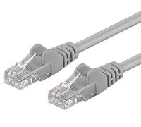 PremiumCord Câble Patch, CAT5e, UTP, Ethernet, LAN, Rapide, Flexible et Durable, RJ45, 1Gbit/s, AWG 26/7, Câble en Cuivre 100% CU, Gris, 0,2m
