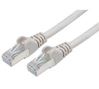 PremiumCord Câble Patch, CAT6a, S/FTP, PIMF, Ethernet, LAN, Rapide, Flexible et Durable RJ45 10Gbit/s Câble, AWG 26/7, Câble en Cuivre 100% CU, Gris, 15m