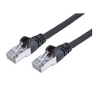 PremiumCord Câble Patch CAT6a S/FTP PIMF Ethernet LAN RJ45 10Gbit/s, Rapide, Flexible et Durable, AWG 26/7, 100% Cuivre, Noir, 0,5 m