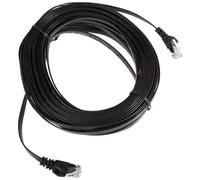 PremiumCord Câble réseau plat Ethernet LAN & patch Cat6 UTP rapide flexible & robuste Câble RJ45 1 Gbit/S, AWG30/7, câble en cuivre 100% Cu, noir, 15 m