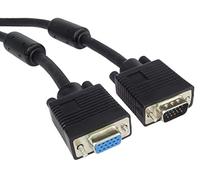 PremiumCord Câble rallonge HQ (Koax) 2 ferrit, SVGA, DDC2, 3 x Coax + 8 Fils 5 m