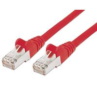 PremiumCord Câble Patch, CAT6a, S/FTP, PIMF, Ethernet, LAN, Rapide, Flexible et Durable RJ45 10Gbit/s Câble, AWG 26/7, Câble en Cuivre 100% CU, Rouge, 1,5 m