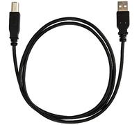 PremiumCord Câble USB 2.0 Haute Vitesse M/M 1 m, A Mâle vers B Mâle, Câble de Connexion USB pour Scanners Etc., Double Blindage, AWG28, Couleur Noir, Longueur 1 m