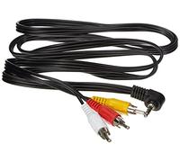 PremiumCord Câble Vidéo HQ Jack vers RCA, Longueur 1,5 m, Fiche Jack 4 Broches 3,5 mm vers 3x Fiches RCA, Câble de Connexion Vidéo, Blindé, Couleur Noir