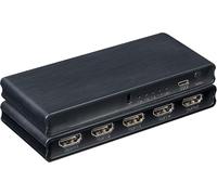 PremiumCord Commutateur 4K HDMI 4:1 Avec Télécommande, UHD 4K 2160p 60Hz, Full HD 1080p, 3D, HDP 2.2, ARC, Alimentation 5V/1A, Plastique, Noir