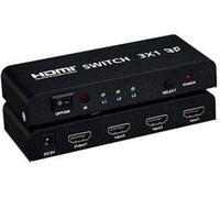 PremiumCord Commutateur HDMI 3:1 en métal, télécommande