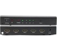 PremiumCord Commutateur HDMI 4:1, métal, télécommande