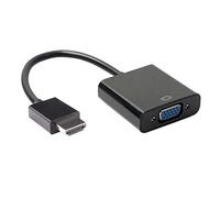 PremiumCord Convertisseur HDMI VGA avec Prise Jack stéréo 3,5 mm - Noir