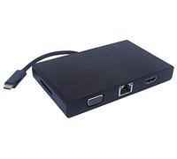 PremiumCord Convertisseur USB 3.2 vers RJ45, HDMI, VGA, USB3.0, SD, Audio, PD