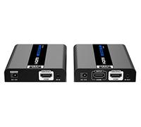PremiumCord Extendeur 4K HDMI sur 60 m de Longueur Via Un câble Cat 6 / 6a / 7, 4K 2160p @ 60Hz, Beau boîtier en métal, Noir