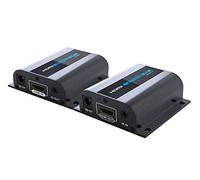 PremiumCord Extendeur HDMI jusqu'à 60 m sur câble Patch Cat6/Cat6a/Cat7, câble LAN, boîtier en métal, Compatible avec Full HD 1080p 60 Hz