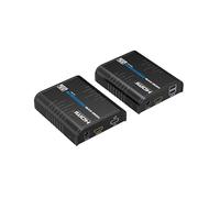PremiumCord Extendeur KVM HDMI 4K avec USB 2.0 jusqu'à 120 m sur LAN, Over IP, Cat5/5e/6, UHD 4K 2160p 60 Hz, Full HD 1080p, 4:4:4, HDMI 2.0, HDCP 2.2, Boîtier en Aluminium Robuste