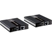 PremiumCord HDMI KVM extender with USB to 60m via one Cat5/6 cable, no delay