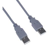 PremiumCord High Speed Câble USB 2.0 A-A M/M, Fiche USB A vers Fiche USB A, Câble de Connexion USB pour HDD etc., Double Blindage, AWG28, Couleur Gris, Longueur 1 m