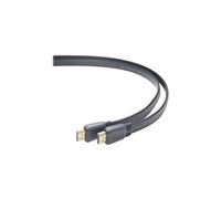 PremiumCord High Speed HDMI Cable with Ethernet - Câble HDMI avec Ethernet - HDMI mâle pour HDMI mâle - 3 m - double blindage - noir - plat, support