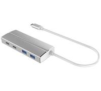 PremiumCord Hub USB-C 10 Gigabit vers 2 ports USB 3.1 type C + 2 ports USB 3.0, boîtier en aluminium, 10 Gbps, SuperSpeed USB 3.1 Type C, couleur : noir, longueur : 20 cm