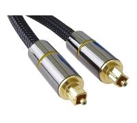 Premiumcord Optical Audio Cable Toslink, Od:7mm, Gold-Metal Design Nylon 3m