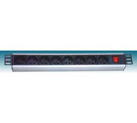 PremiumCord PDU 19", 1.5U, 8x230V, 2m câble Euro, interrupteur