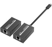PremiumCord prolongateur USB-C vers HDMI sur câble de raccordement Cat5e/6/6a 4K@60Hz à 60m