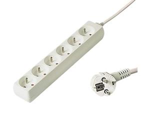 PremiumCord rallonge 250V 3m 6 prises, interrupteur, ours, 2 m, pp6-02