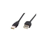 PremiumCord - Rallonge de câble USB - USB (F) pour USB (M) - USB 2.0 - 20 cm - noir